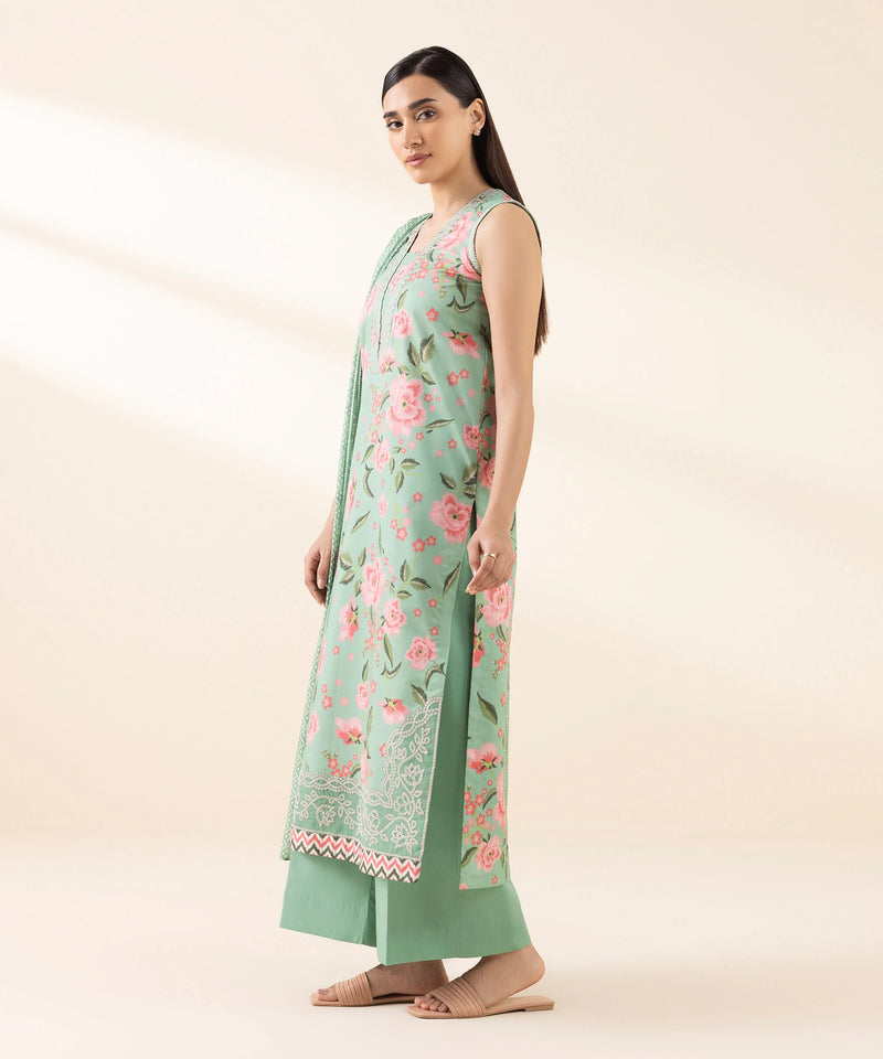 2 Piece - Embroidered Lawn Suit