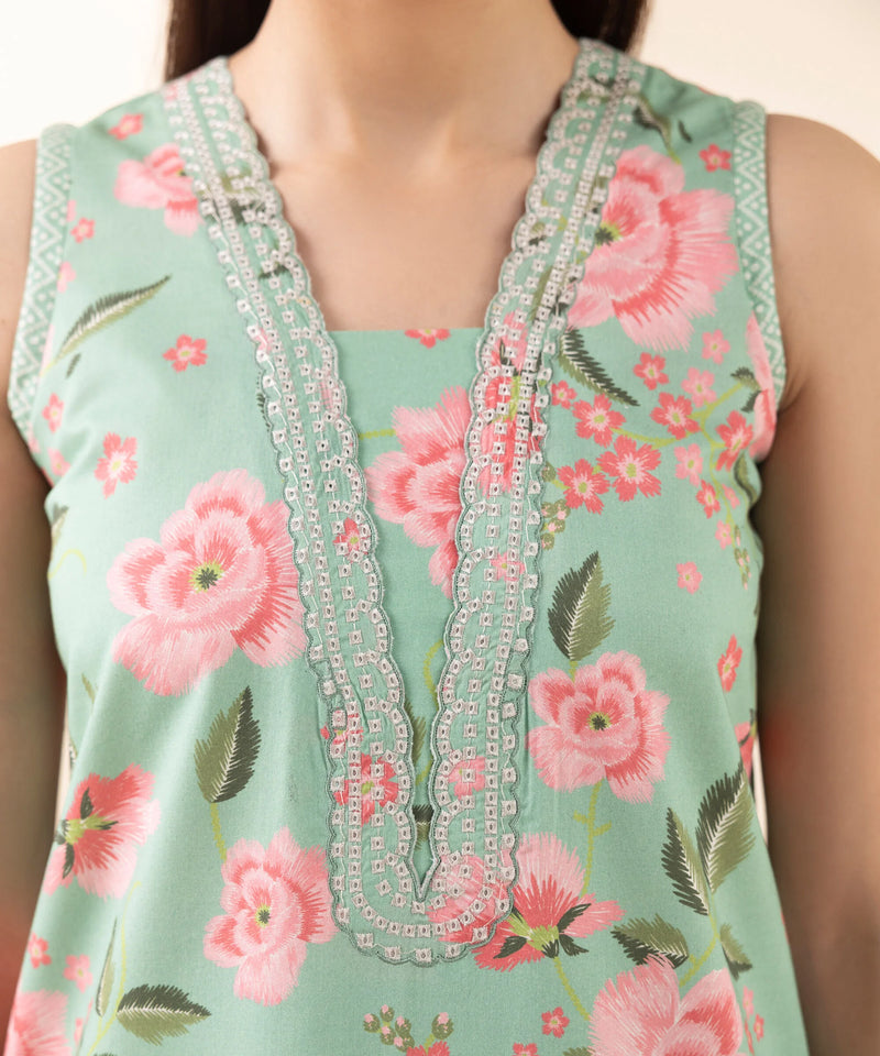 2 Piece - Embroidered Lawn Suit
