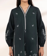 2 Piece - Embroidered Cotton Suit