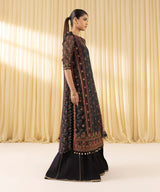 3 Piece - Embroidered Chiffon Suit