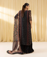3 Piece - Embroidered Chiffon Suit