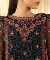 3 Piece - Embroidered Chiffon Suit