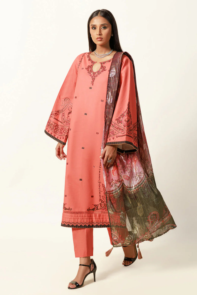 ORANGE-CAMBRIC - 3 PIECE