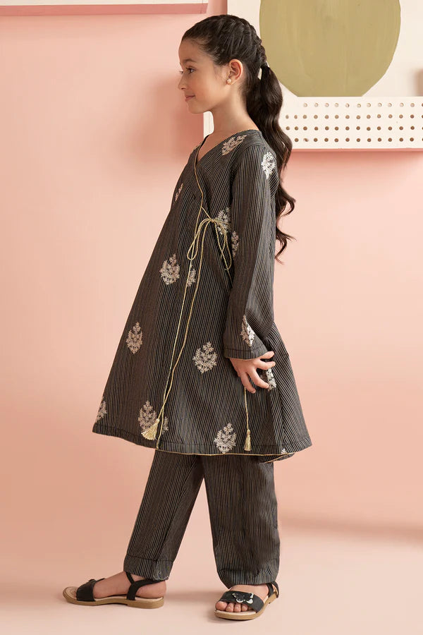 Embroidered Kurta Trouser - 9026