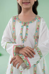 3 Piece Embroidered Dobby Suit