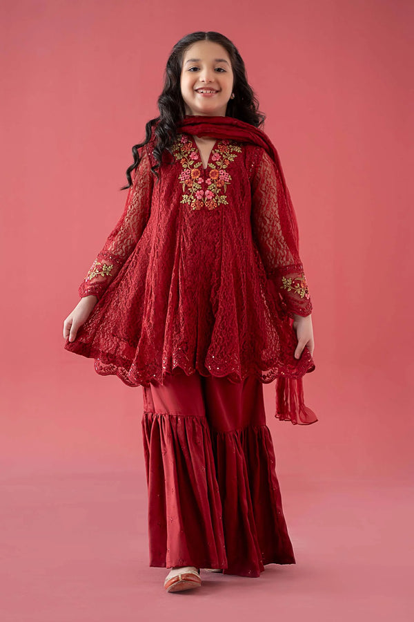 3 Piece Embroidered Chantelle Suit