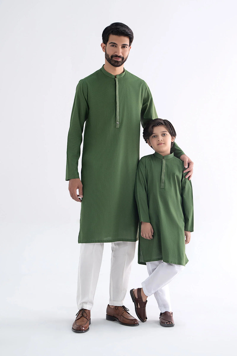 Embroidered Jacquard Kurta