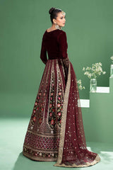 3 Piece Embroidered Velvet Suit