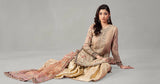 3 Piece Embroidered Zari Net Suit