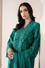 3 Piece Embroidered Jacquard Lawn Suit
