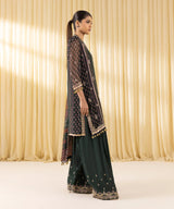 3 Piece - Embroidered Chiffon Suit