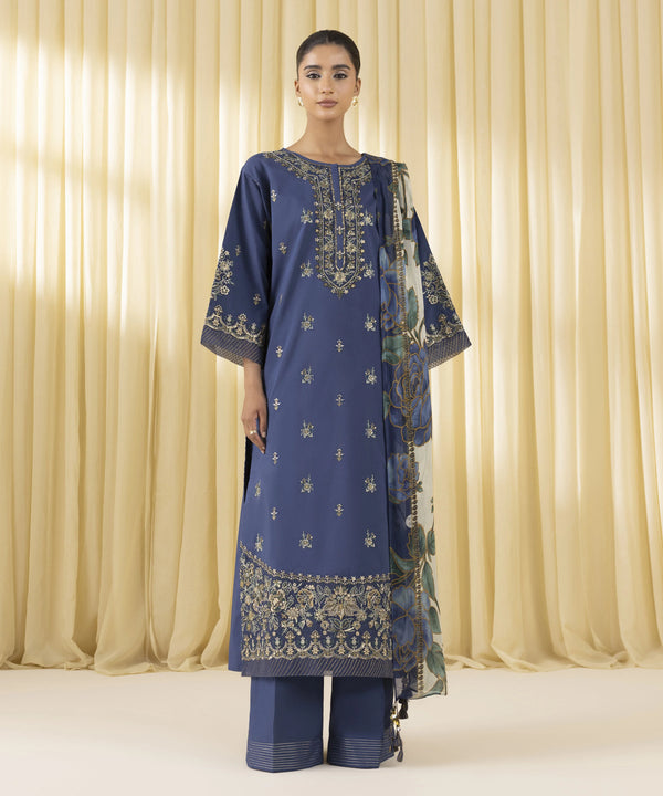 3 Piece - Embroidered Lawn Suit