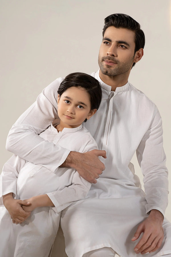 Embroidered Dobby Kurta