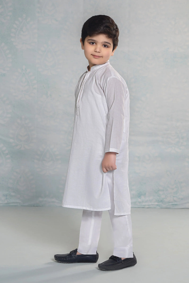 Embroidered Dobby Kurta