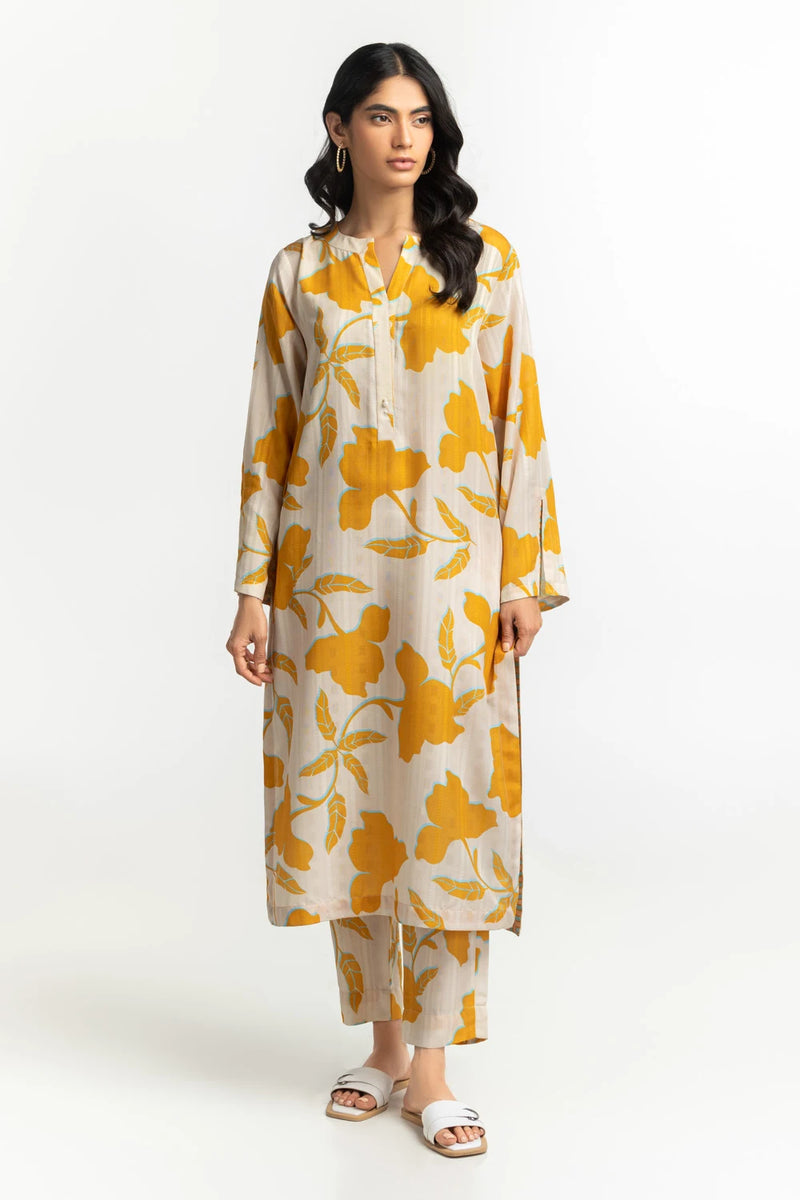 Textured Dobby Printed Co-Ord Set