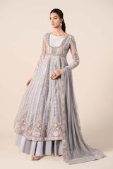 3 Piece Embroidered Organza Suit