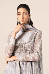 3 Piece Embroidered Organza Suit