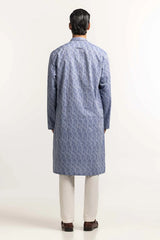 Blue Embroidered Kurta