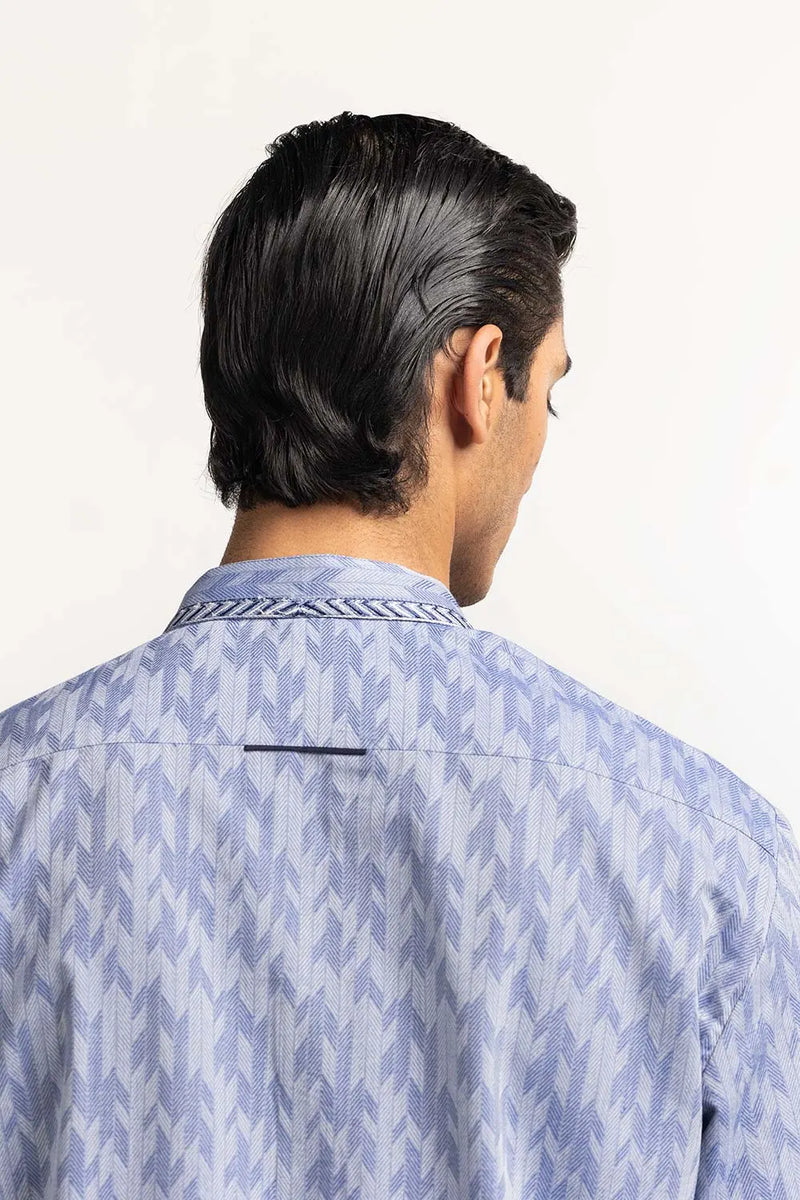 Blue Embroidered Kurta