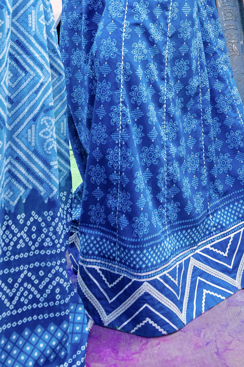 3 Piece Unstitched Printed Lawn Chunri