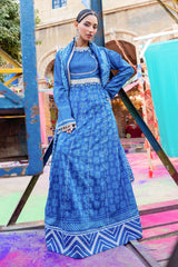 3 Piece Unstitched Printed Lawn Chunri