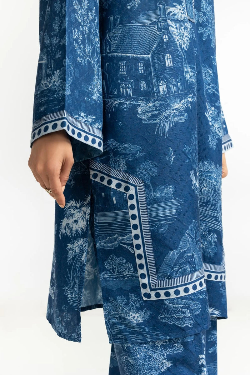 Textured Dobby Printed Co-Ord Set