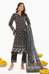 3 Piece Unstitched Printed Lawn Suit