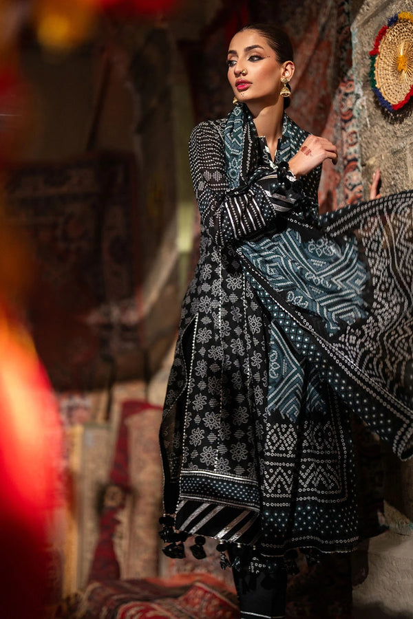 3 Piece Unstitched Printed Lawn Suit