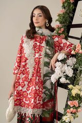 3 Piece Embroidered Lawn Suit