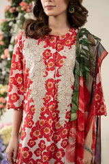 3 Piece Embroidered Lawn Suit