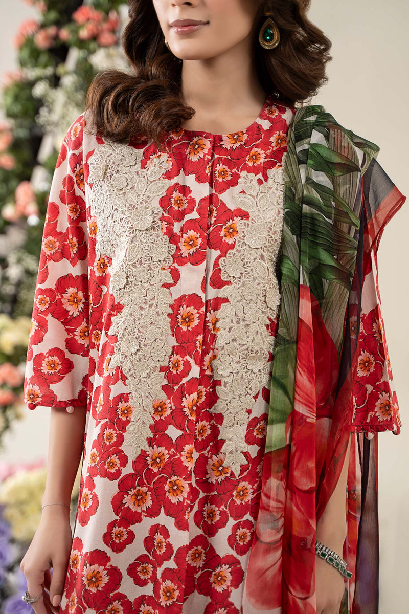 3 Piece Embroidered Lawn Suit