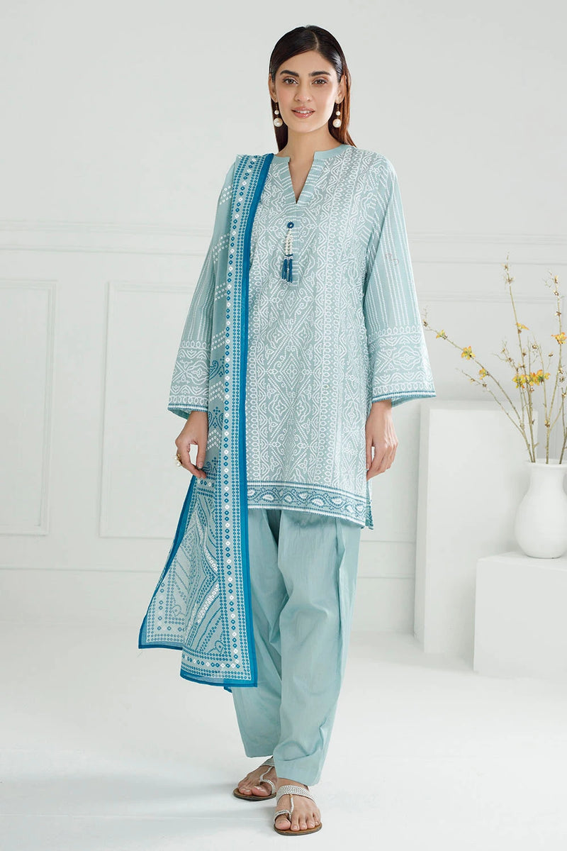 3 Piece Unstitched Lacquer Printed Lawn Suit