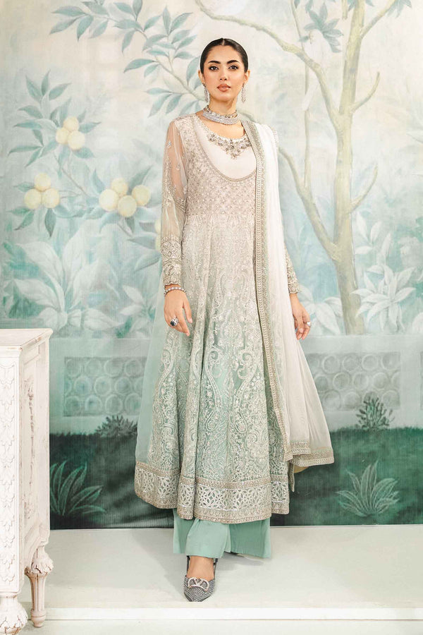 3 Piece Embroidered Organza Suit