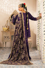 3 Piece Embroidered Raw Silk Suit