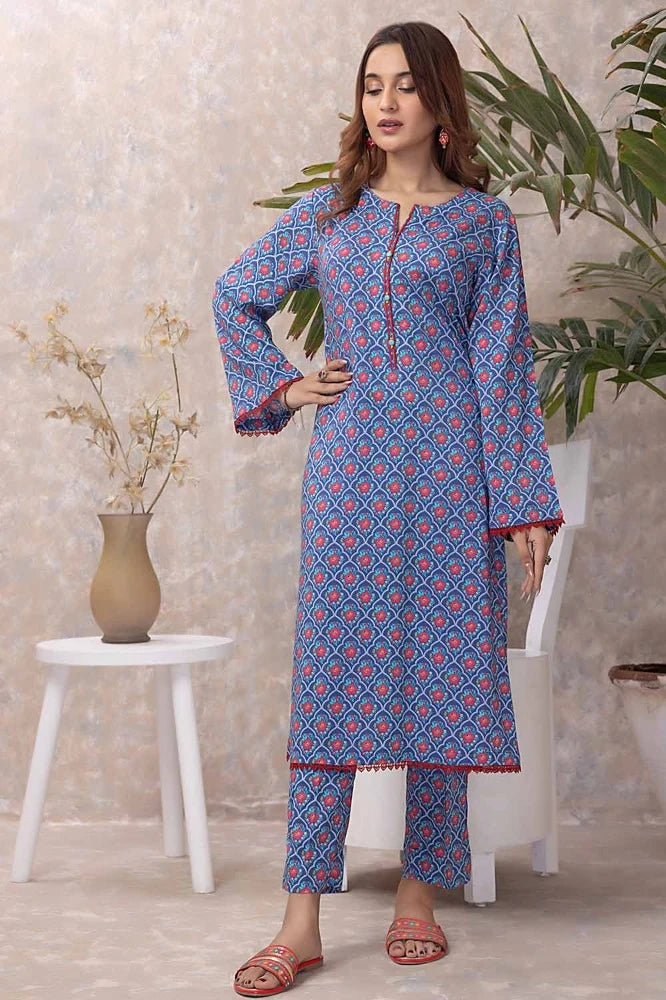 2 Piece Linen Unstitched Suit