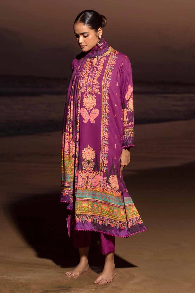 3 Piece Digital Printed Cotail Linen Unstitched Suit