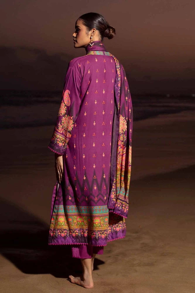 3 Piece Digital Printed Cotail Linen Unstitched Suit