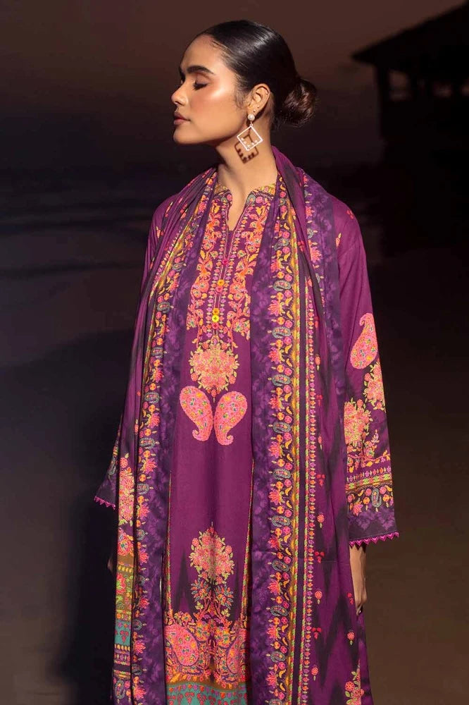 3 Piece Digital Printed Cotail Linen Unstitched Suit