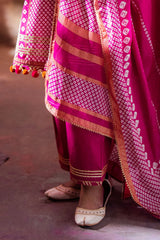 3 Piece Unstitched Gold Printed Lawn Suit