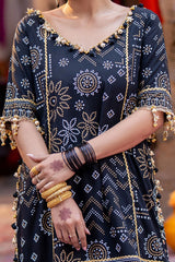 2 Piece Unstitched Gold Lacquer Printed Lawn Chunri