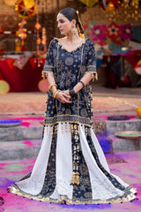 2 Piece Unstitched Gold Lacquer Printed Lawn Chunri