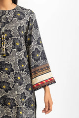 2 Piece Linen Printed Suit