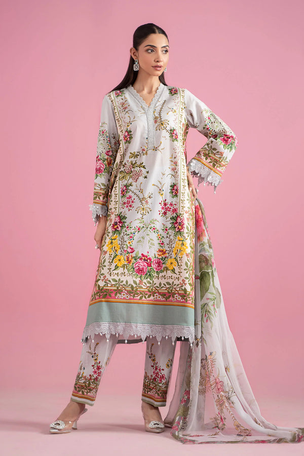 3 Piece Embroidered Lawn Suit