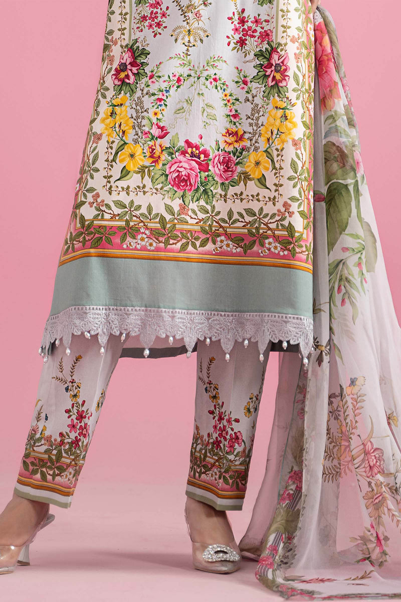 3 Piece Embroidered Lawn Suit