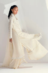 3 Piece Unstitched Schiffli Embroidered Lawn Suit with Embroidered Chiffon Dupatta