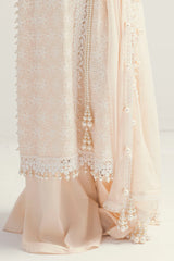 3 Piece Unstitched Schiffli Embroidered Lawn Suit with Embroidered Chiffon Dupatta