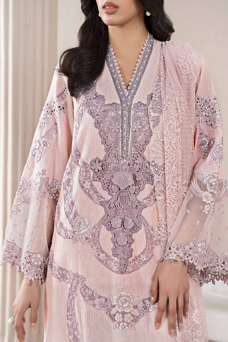 3 Piece Embroidered Jacquard Lawn Suit