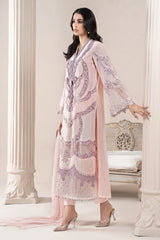 3 Piece Embroidered Jacquard Lawn Suit