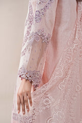 3 Piece Embroidered Jacquard Lawn Suit