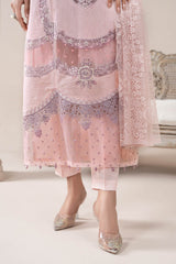 3 Piece Embroidered Jacquard Lawn Suit